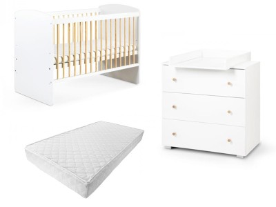 Mobilier Camera copii Si Bebelusi KLUPS Karolina Alb Natur GreatGoods Plaything foto