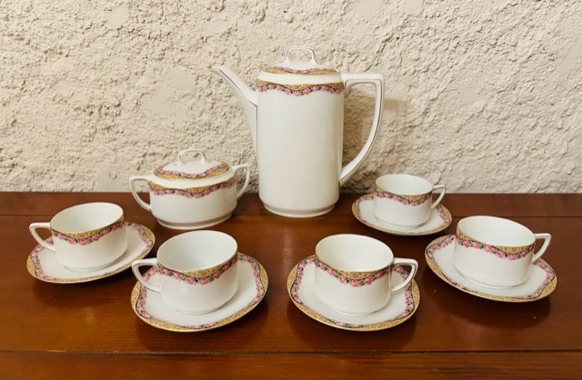 SET DE 12 PIESE PENTRU CAFEA (PT 5 PERSOANE)- PORTELAN FIN- SELTMANN WEIDEN-1920