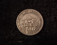 C50 - Moneda foarte veche - 50 centi - Africa de Est - 1954