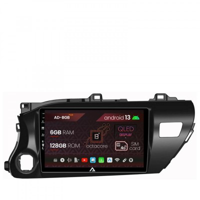 Navigatie Toyota Hilux (2015+), Android 13, B-Octacore 6GB RAM + 128GB ROM, 10.1 Inch - AD-BGB10006+AD-BGRKIT086 foto