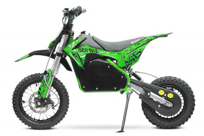 Motocicleta electrica Eco Serval PRIME 1200W 12 10 48V 15Ah Lithiu ION, culoare Verde foto