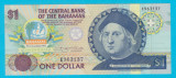 Bahamas 1 Dollar 1992 "Cristofor Columb" UNC seria E963137 Comemorativa