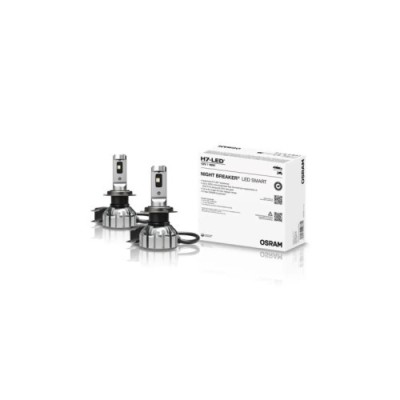 Set 2 becuri Osram Night Breaker Led Smart H7 +330% Omologat RAR, 16W, 6000K, 1550 Lumeni Cod: 64210DWNBSMC2-330 Automotive TrustedCars foto