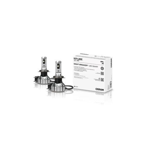 Set 2 becuri Osram Night Breaker Led Smart H7 +330% Omologat RAR, 16W, 6000K, 1550 Lumeni Cod: 64210DWNBSMC2-330 Automotive TrustedCars
