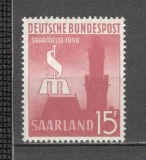 Saarland.1958 Targul international Saarbrucken SS.556, Nestampilat