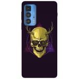 Husa compatibila cu Motorola G20 model Hipster skull art, Silicon, TPU, Viceversa, Transparent, Carcasa