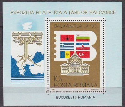 C1953 - Romania 1983 - Balkanfila bloc neuzat,perfecta stare foto