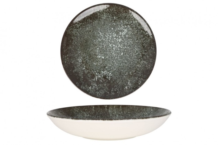 Bonna Farfurie ad&acirc;ncă - Cosmos - Porţelan - 23 cm (1000cc) - set de 6