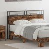 VidaXL Tăblie de depozitare Stejar afumat 140 cm Lemn compozit