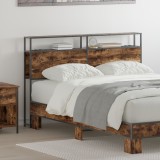 vidaXL Tăblie de depozitare Stejar fumuriu 135 cm Lemn compozit