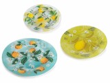 Cumpara ieftin Set 3 farfurii sticla decor Lamai 30 cm, 25 cm, 20 cm