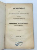 Protestation contre les listes electorales pour le divan ad hoc 1857 patriotes moldaves commission internationale Bruxelles Guyot