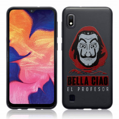 Husa Samsung Galaxy A10 Silicon Gel Tpu Model La Casa de Papel Bella Ciao El Profesor foto