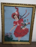 Cumpara ieftin TABLOU GOBLEN VECHI -40 X 53 CM