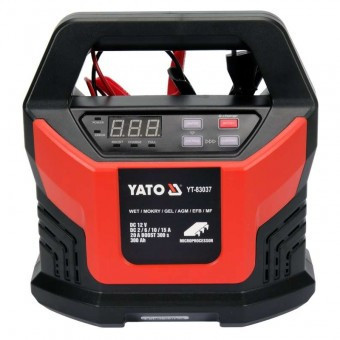 Redresor electronic Yato YT-83037, 12V-2A/6A/10A/15A, functie Boost 300s 20A foto