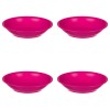 Set 4 Farfurii Adanci Plastic Fucsia 18cm Vervo.Ro - Congelator, Rezistente, Durabile