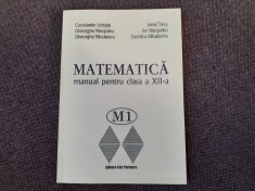MATEMATICA MANUAL PENTRU CLASA A XII A CONSTANTIN UDRISTE