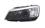 Far Bmw X3 (F25), 11.2010-04.2014, partea Stanga, xenon; cu lumina timp de zi tip LED; D1S+PY21W; electric; fara bec descarcare; fara ballast; cu mot, TYC