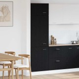 Cumpara ieftin Dulap frigider &icirc;n stejar negru - 60x57x207 cm, făcut din lemn prelucrat