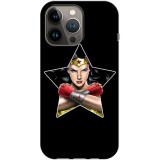 Husa compatibila cu Apple iPhone 13 Pro Max model Classic Wonder Woman, Silicon, TPU, Viceversa, Transparent, Carcasa