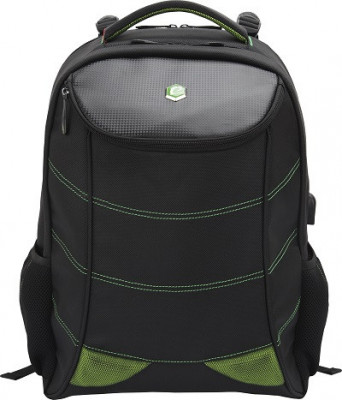 Rucsac Bestlife Gaming Snake Eye - Negru/green - Laptop 17 Inch, Compartiment Anti-vibratie, Charge foto