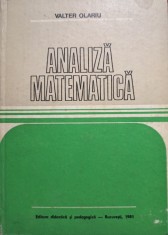 Valter Olariu - Analiza matematica (Editia: 1981) foto