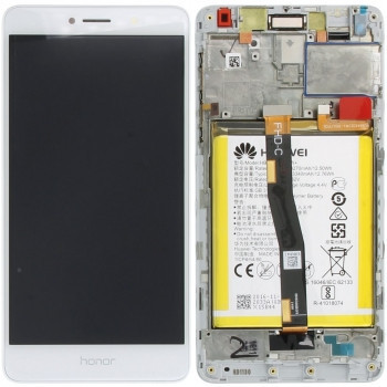 Huawei Honor 6X (BLN-L21) Capac frontal al modulului de afișare + LCD + digitizer + baterie argintiu auriu 02351ADQ foto
