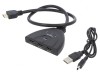 Switch HDMI HDCP 1.4 3 Intrări Negru 0.5m