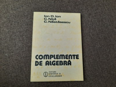Complemente de Algebra ION D.ION RF1/1 foto