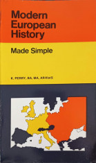 MODERN EUROPEAN HISTORY. MADE SIMPLE 1871-1979-K. PERRY foto