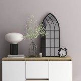 VidaXL Oglindă,negru, 70x30 cm,fier, pentru utilizare &icirc;n interior