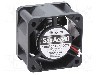 Ventilator 40x40x28mm, 8...13,2V DC, SANYO DENKI - 109P0412K3023