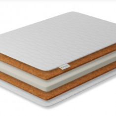 Saltea pentru copii cocos-spuma T18-cocos cu husa detasabila bumbac 110x50x10 cm