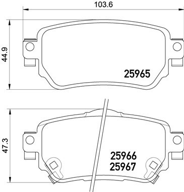 BREMBO P 56 098 PRIME LINE set placute frana,frana disc