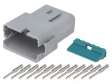 Conector Cablu-Cablu AT Tată Mufă PIN 12 Crimpat