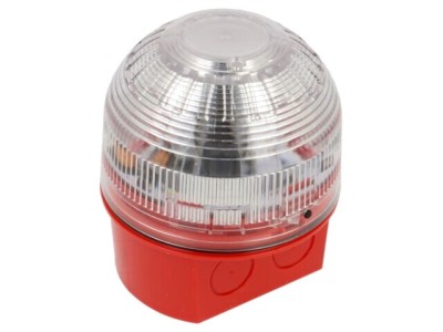 Semnalizator luminos cu LED roșu flash KLAXON SIGNALS Sonos 10-60V DC IP65 foto
