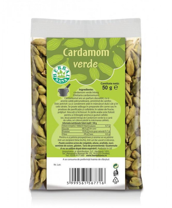 Cardamom Verde Herbavit 50gr