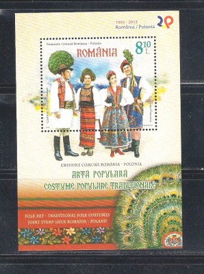 ROMANIA 2013 - EMISIUNE COMUNA ROMANIA - POLONIA, COLITA, MNH - LP 1994 foto