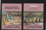 Bosnia Herzegovina Srpska 2007- Europa CEPT,serie 2 valori dantelate,MNH,Mi.386-387 Do