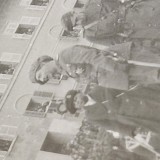 Doua fotografii de epoca , an 1930 , PARADA de la SIGHISOARA , intr una din fotografii apare REGELE CAROL II si Principele mostenitor Mihai ,5x8 cm
