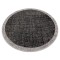 Covor sisal Floorlux Cerc 20401 Cadru negru si argintiu, cerc 120 cm