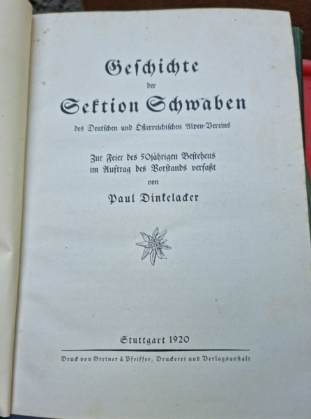 Carte de Istorie Limba Germana 1920