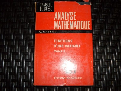 Analyse Mathematique - G. Chilov , 20972 foto