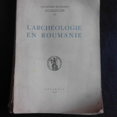 L'archeologie en Roumanie (carte in limba franceza)