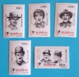 TIMBRE ROMANIA LP1493/1999 -Mari actori de comedie -Serie simpla - MNH, Nestampilat