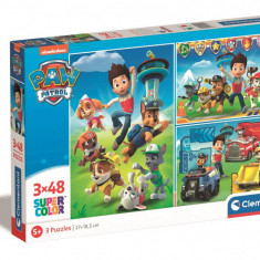 Puzzle Clementoni Paw Patrol, 3 x 48 piese