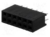 Conector 12 pini, seria {{Serie conector}}, pas pini 2,54mm, CONNFLY - DS1023-2*6S21