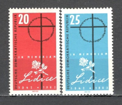 D.D.R.1962 20 ani masacrul de la Lidice SD.112 foto