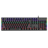 Cumpara ieftin Tastatura gaming mecanica T-Dagger Naxos iluminare rainbow neagra