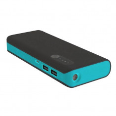 Acumulator extern Omega Platinet 13000mAh + Cablu MicroUSB Black/Blue foto